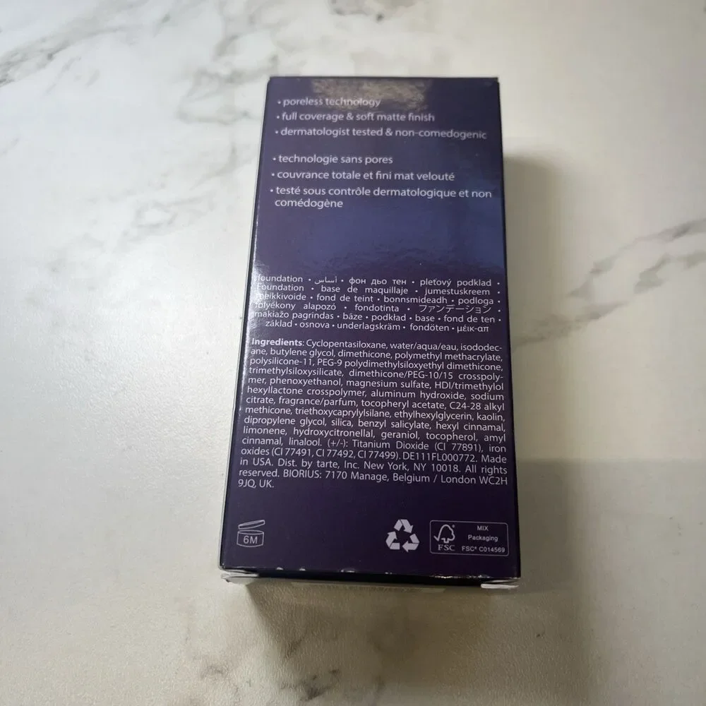 TARTE ~ AMAZONIAN CLAY 16 HOUR FULL COVERAGE FOUNDATION ~ 57 H RICH HONEY